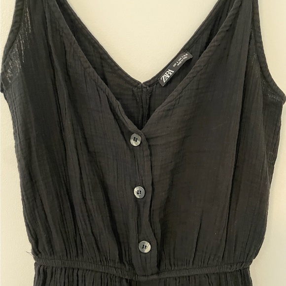 Zara Tank Romper, Black, Size L - Picture 2 of 6